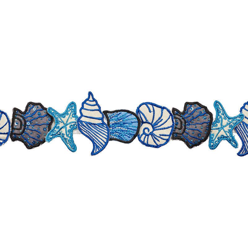 SEA-TREASURES-TAPE-BLUE-SCHUMACHER-77260 - Schumacher Trim