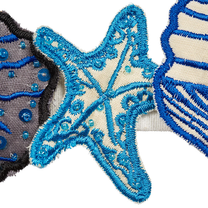 SEA-TREASURES-TAPE-BLUE-SCHUMACHER-77260 - Schumacher Trim