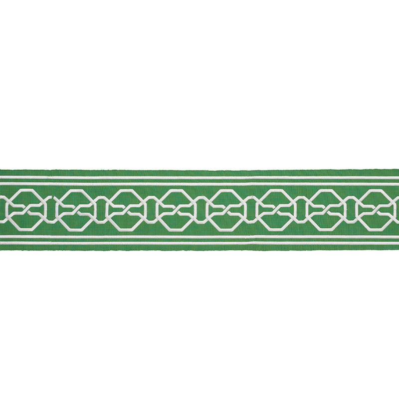 MALMAISON-TAPE-GREEN-SCHUMACHER-77351 - Schumacher Trim