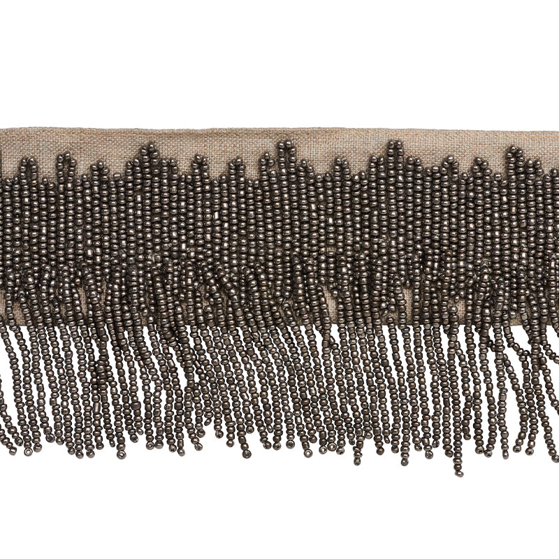 STARLING-BEADED-FRINGE-PEWTER-SCHUMACHER-77370 - Schumacher Trim