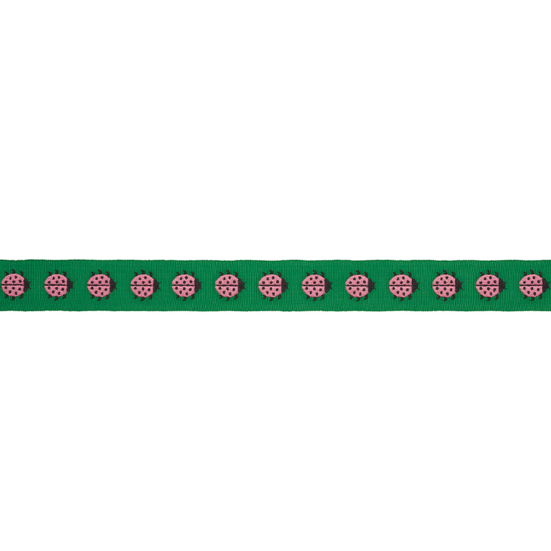 LADYBIRD-TAPE-PINK-GREEN-SCHUMACHER-77392 - Schumacher Trim