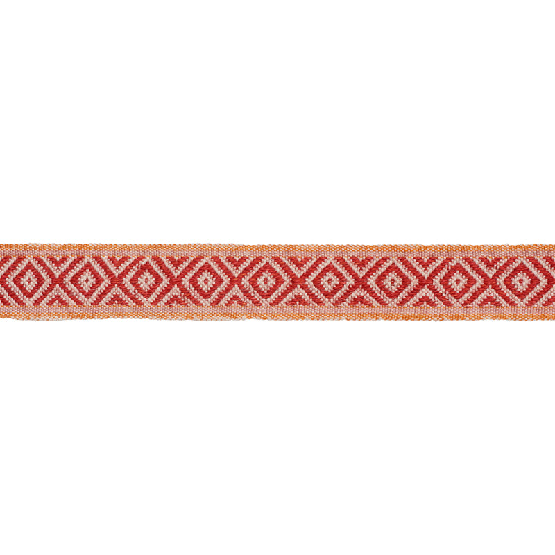 LARSON-HANDWOVEN-TAPE-RED-ORANGE-SCHUMACHER-77462 - Schumacher Trim