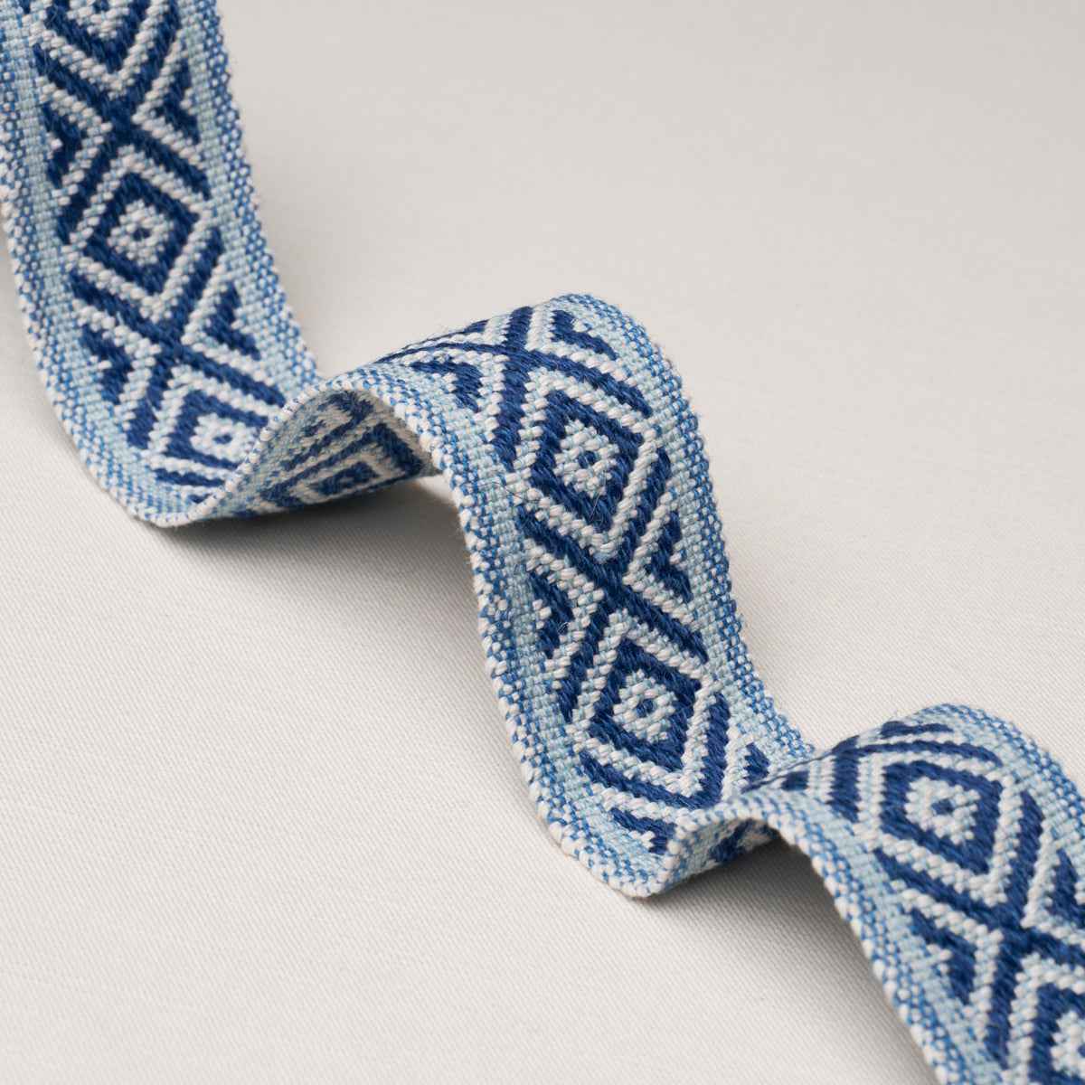 Larson Handwoven Tape - Indigo - Schumacher 77463 - Schumacher Trim