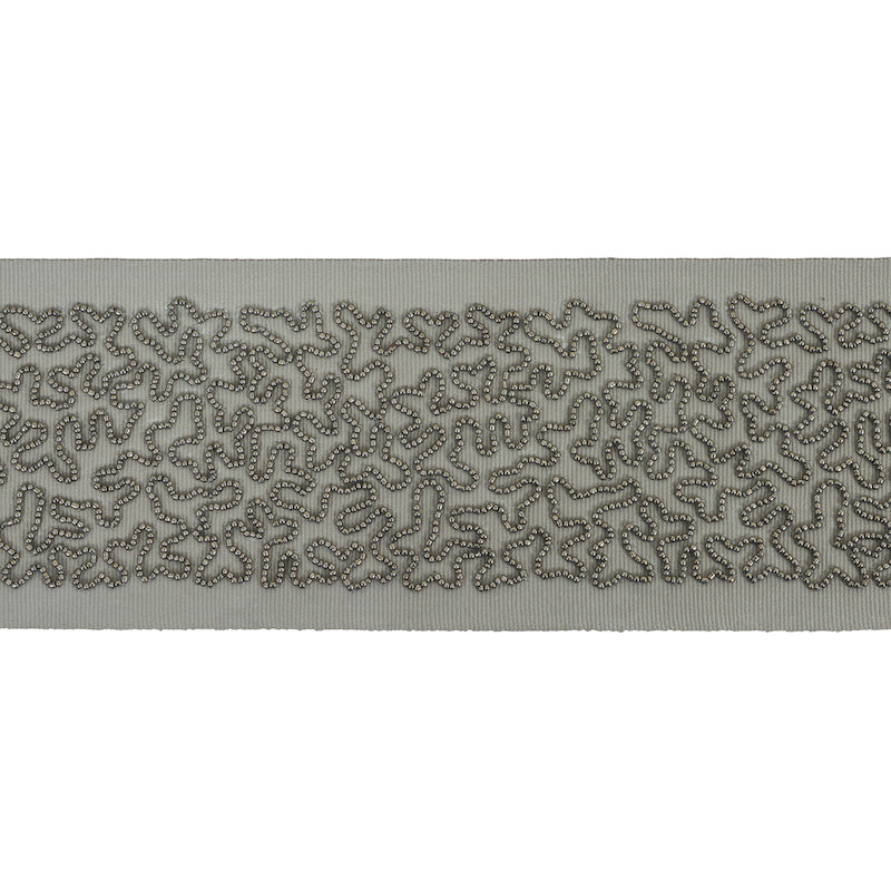 VERMICELLI-BEADED-TAPE-GUNMETAL-SCHUMACHER-77480 - Schumacher Recortar