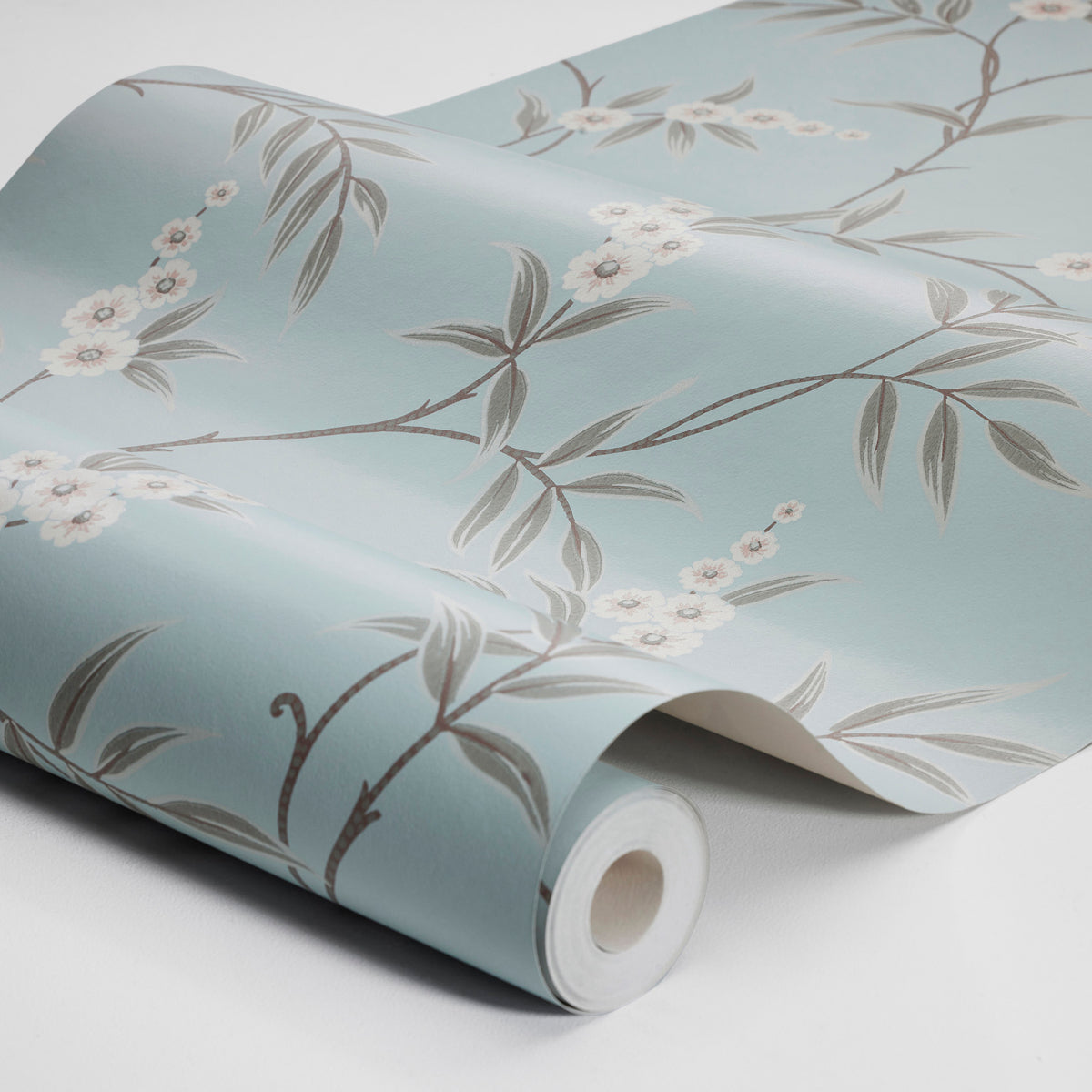 Floral Tree - Sky - Schumacher 7762 Wallpaper - Schumacher Wallpaper