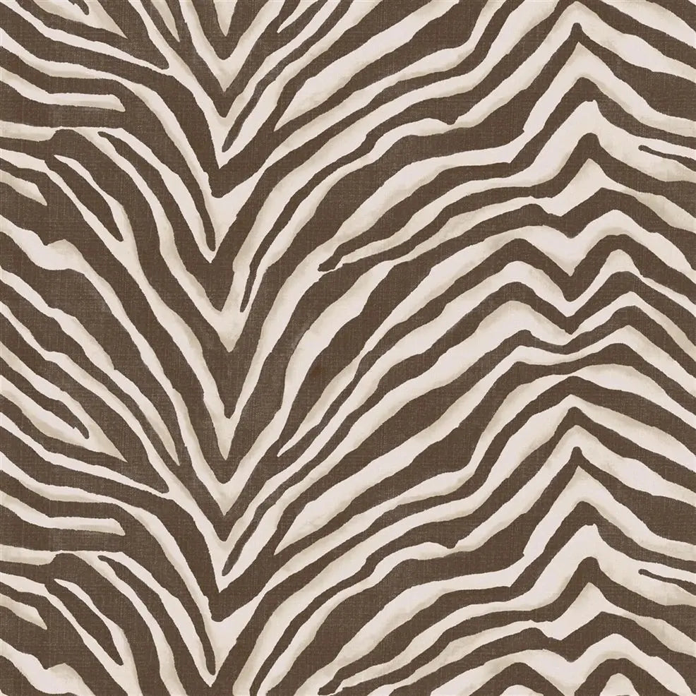 FRL5019-02 Terranea Zebra Brown by Ralph Lauren Fabric - Ralph Lauren Fabric Fabric
