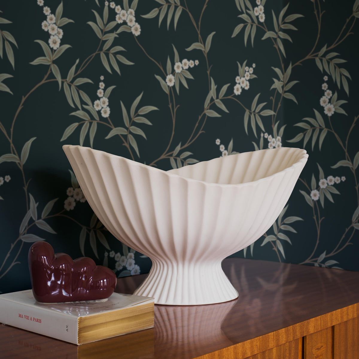 Floral Tree - Spruce - Schumacher 7765 Wallpaper - Schumacher Wallpaper