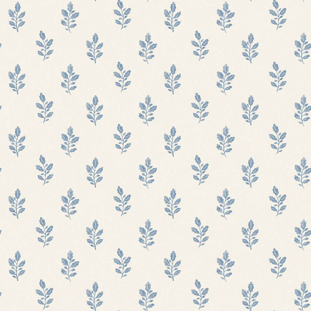 Little Oak - Blue - Schumacher 7775 Wallpaper