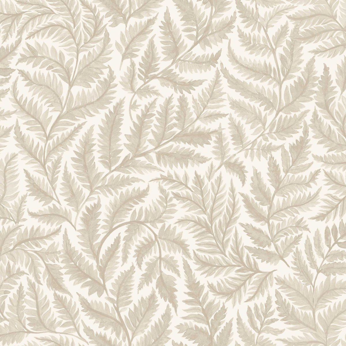 Ferns - Natural - Schumacher 7789 Wallpaper