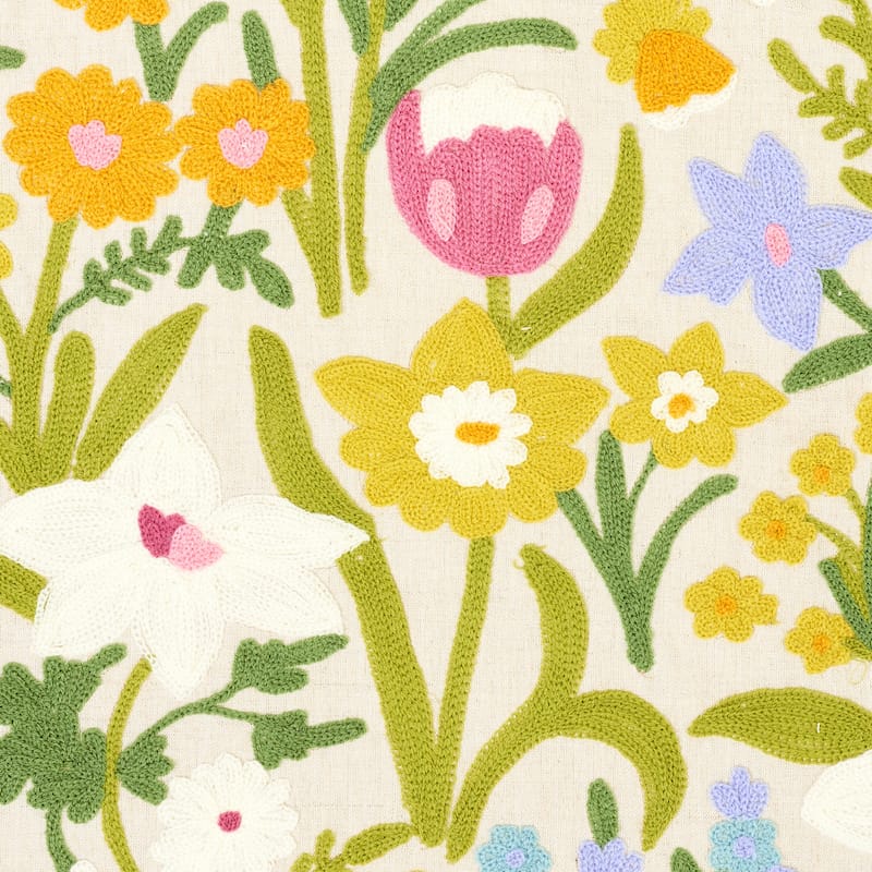 CREWEL-GARDEN-MULTI-SCHUMACHER-78291 - Schumacher Fabric