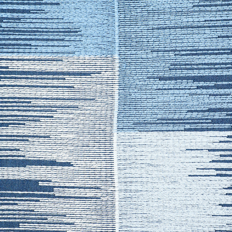 SUNBURST-STRIPE-EMBROIDERY-BLUES-SCHUMACHER-78402 - Schumacher Fabric