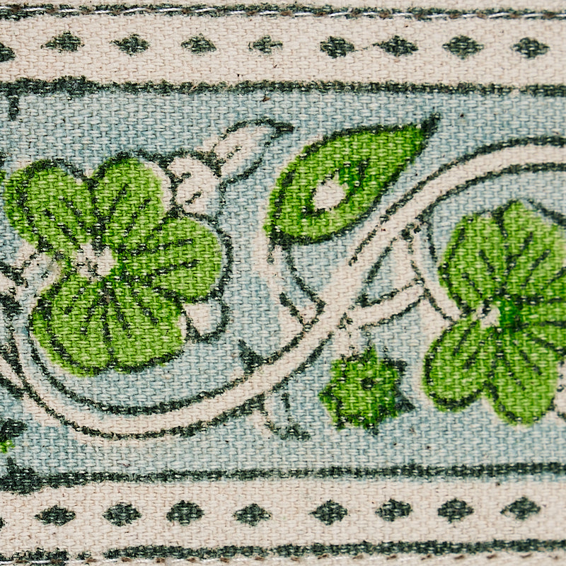 MILA-HAND-BLOCK-PRINT-TAPE-GREEN-SCHUMACHER-78592 - Schumacher Recortar