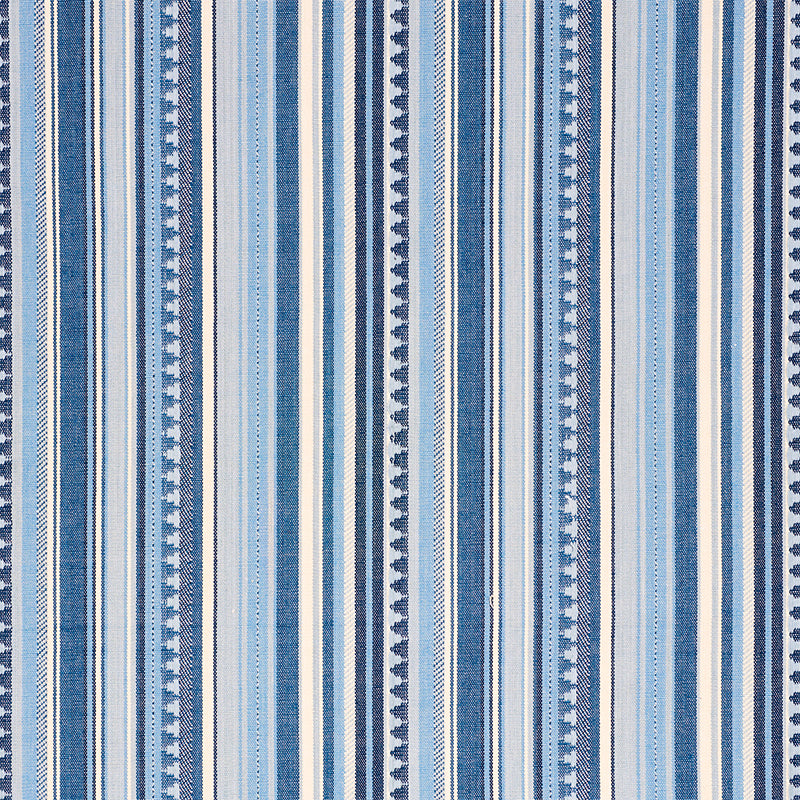 ZUNI-STRIPE-BLUE-SCHUMACHER-78731 - Schumacher Fabric