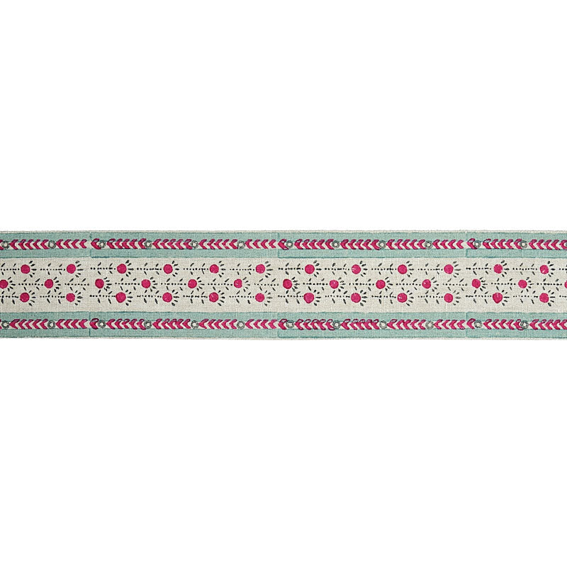 PICA-BELLA-HAND-BLOCKED-TAPE-MAGENTA-PISTACHIO-SCHUMACHER-79102 - Schumacher Recortar