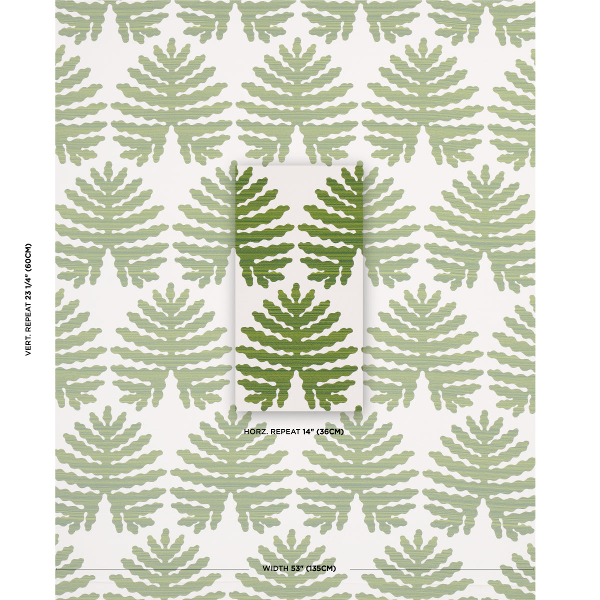 PALMA-SOLA-INDOOR-OUTDOOR-GREEN-SCHUMACHER-79181 - Schumacher Fabric