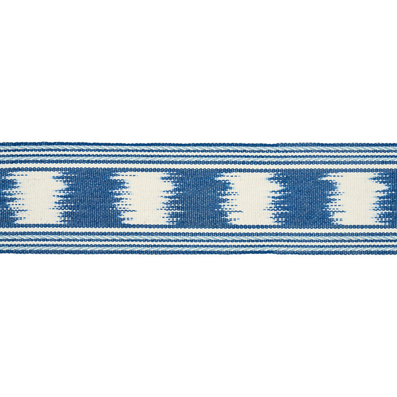 BANYAN-IKAT-TAPE-BLUE-SCHUMACHER-79300 - Schumacher Trim