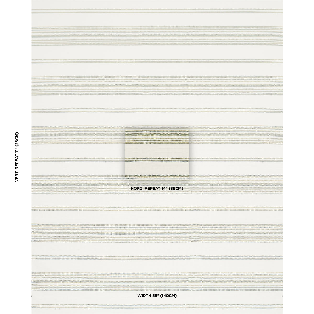Solana Stripe Indoor/outdoor - Green - Schumacher 79333 Fabric - Schumacher Fabric