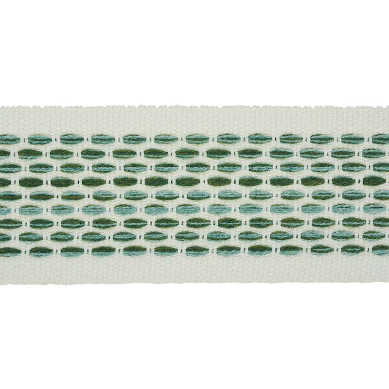 PORTOLA-TAPE-INDOOR-OUTDOOR-GREEN-SCHUMACHER-79420 - Schumacher Trim