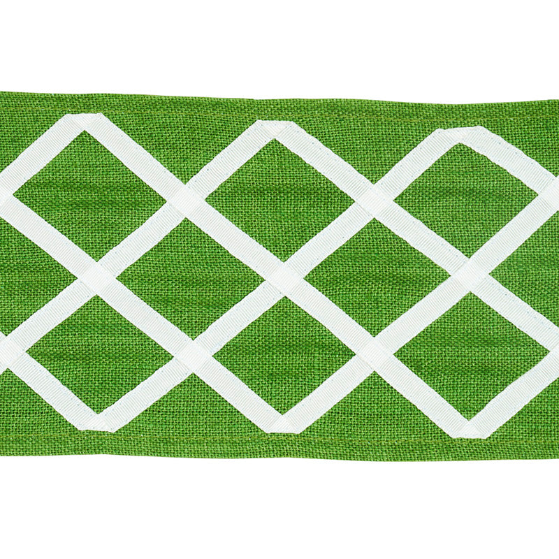 ZELLA-APPLIQUD-TAPE-GREEN-SCHUMACHER-79440 - Schumacher Recortar