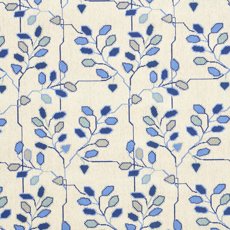 TUMBLE-WEED-PINGL-DELFT-BLUE-SCHUMACHER-79510 - Schumacher Fabric
