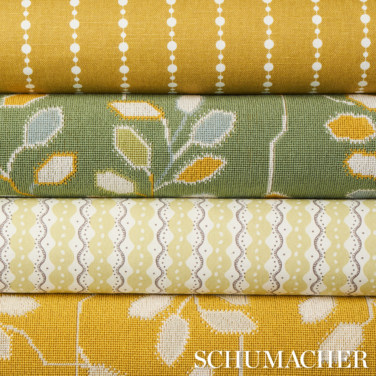 TUMBLE-WEED-PINGL-MEADOW-GREEN-SCHUMACHER-79514 - Schumacher Tela