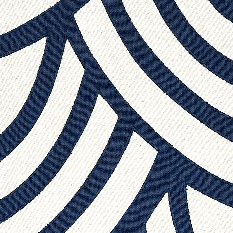 SANGOMAR-APPLIQU-NAVY-SCHUMACHER-79951 - Schumacher Fabric