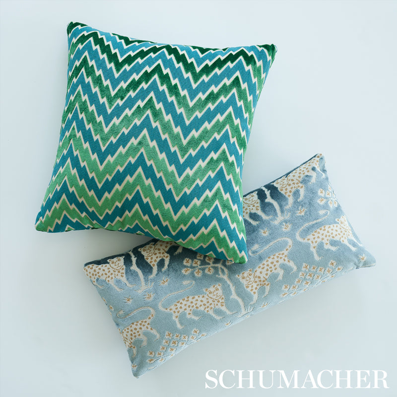 WOODLAND-LEOPARD-VELVET-MINERAL-SCHUMACHER-80080 - Schumacher Fabric