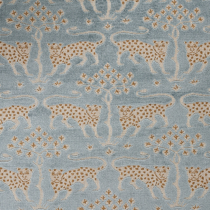 WOODLAND-LEOPARD-VELVET-MINERAL-SCHUMACHER-80080 - Schumacher Fabric