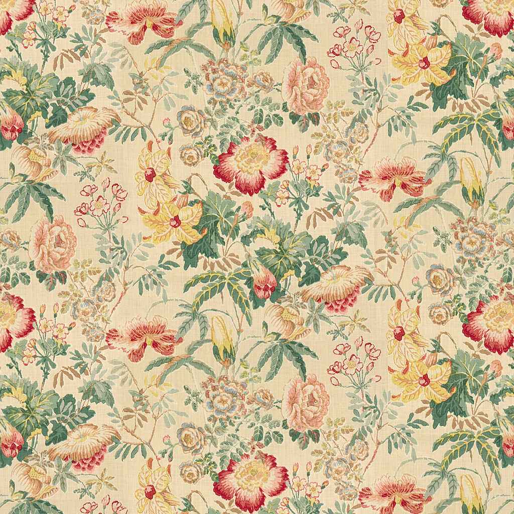 8013143730 Edenwood Hdb Pink Green Brunschwig Fils Fabric - BRUNSCHWIG & FILS Fabric