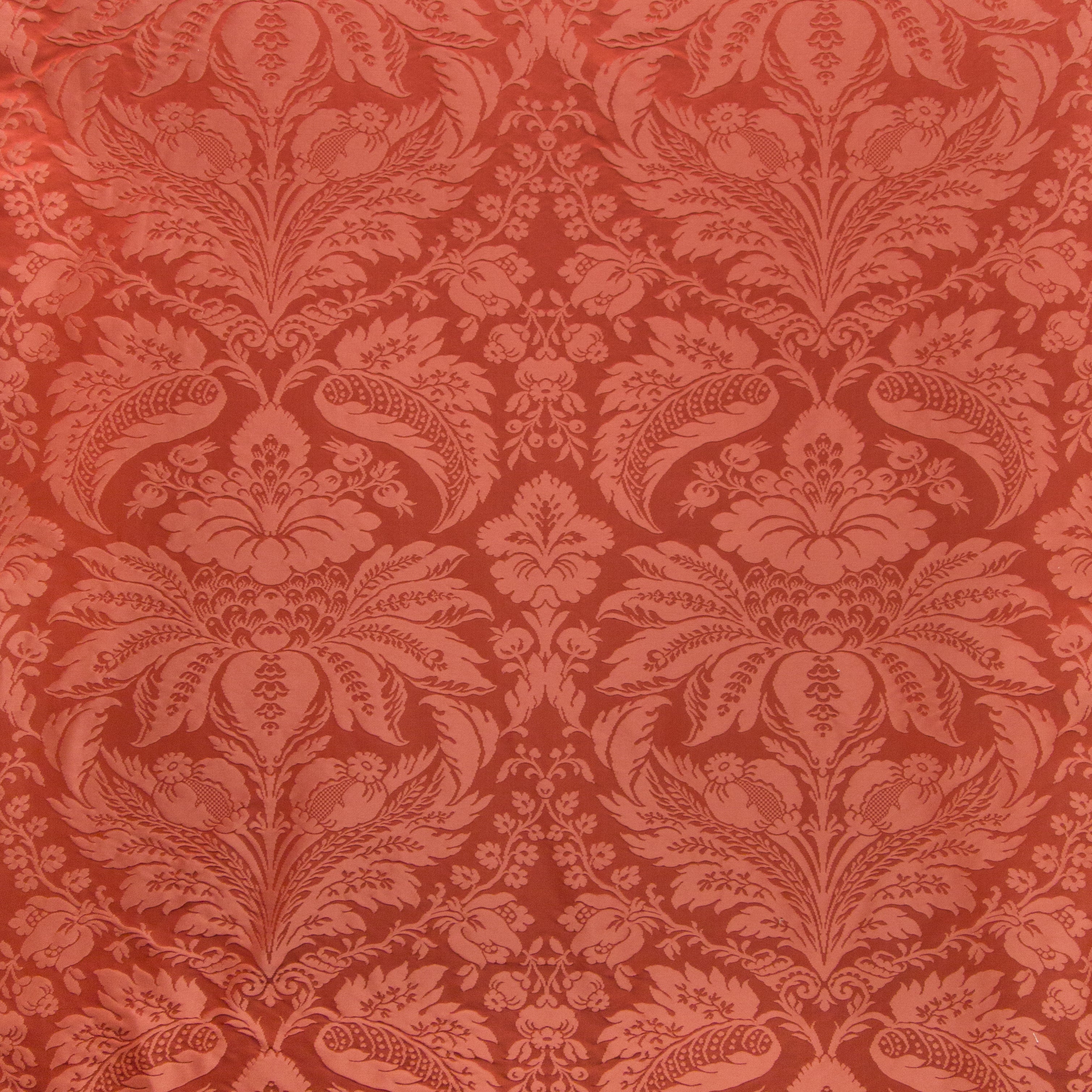 Damask Pierre - Pepper Red - Brunschwig & Fils Fabric