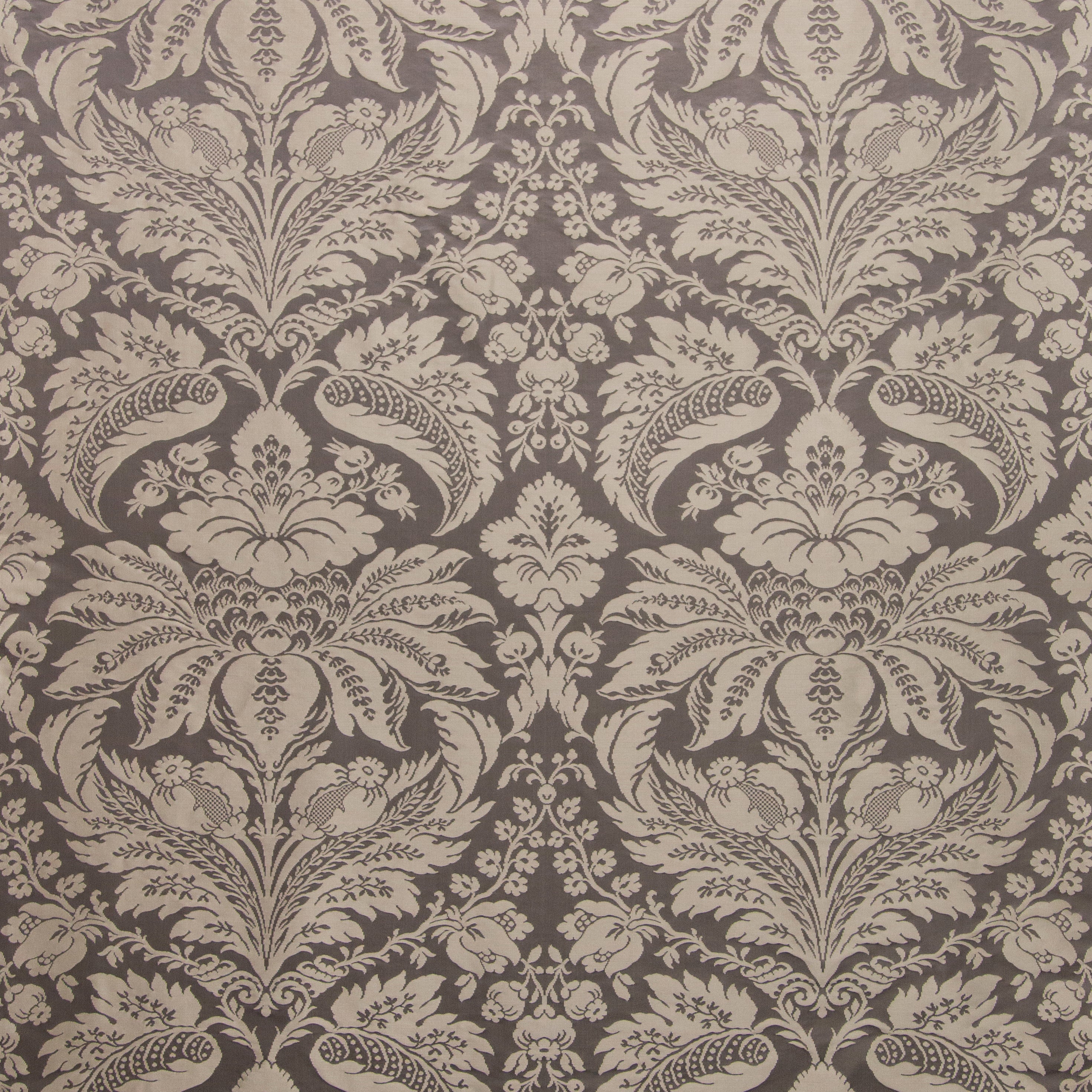 Damask Pierre - Charcoal - Brunschwig & Fils Fabric