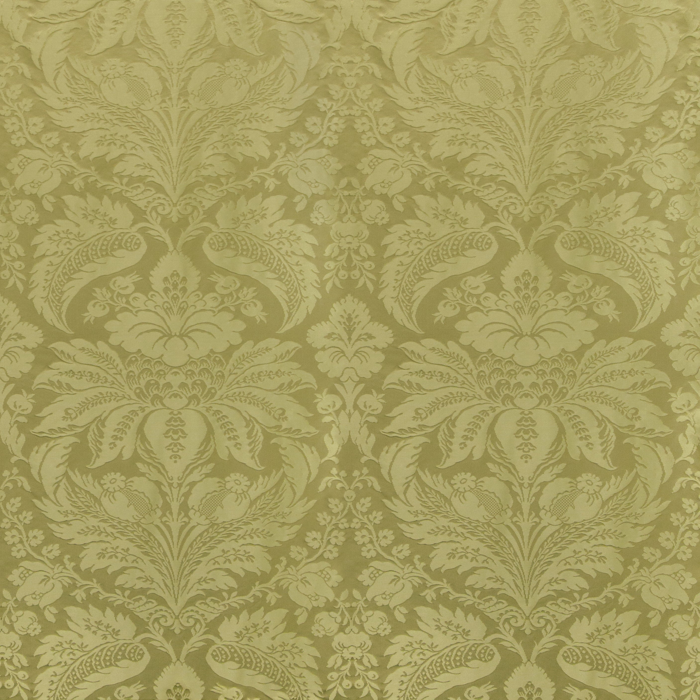 Damask Pierre - Olive - Brunschwig & Fils Fabric