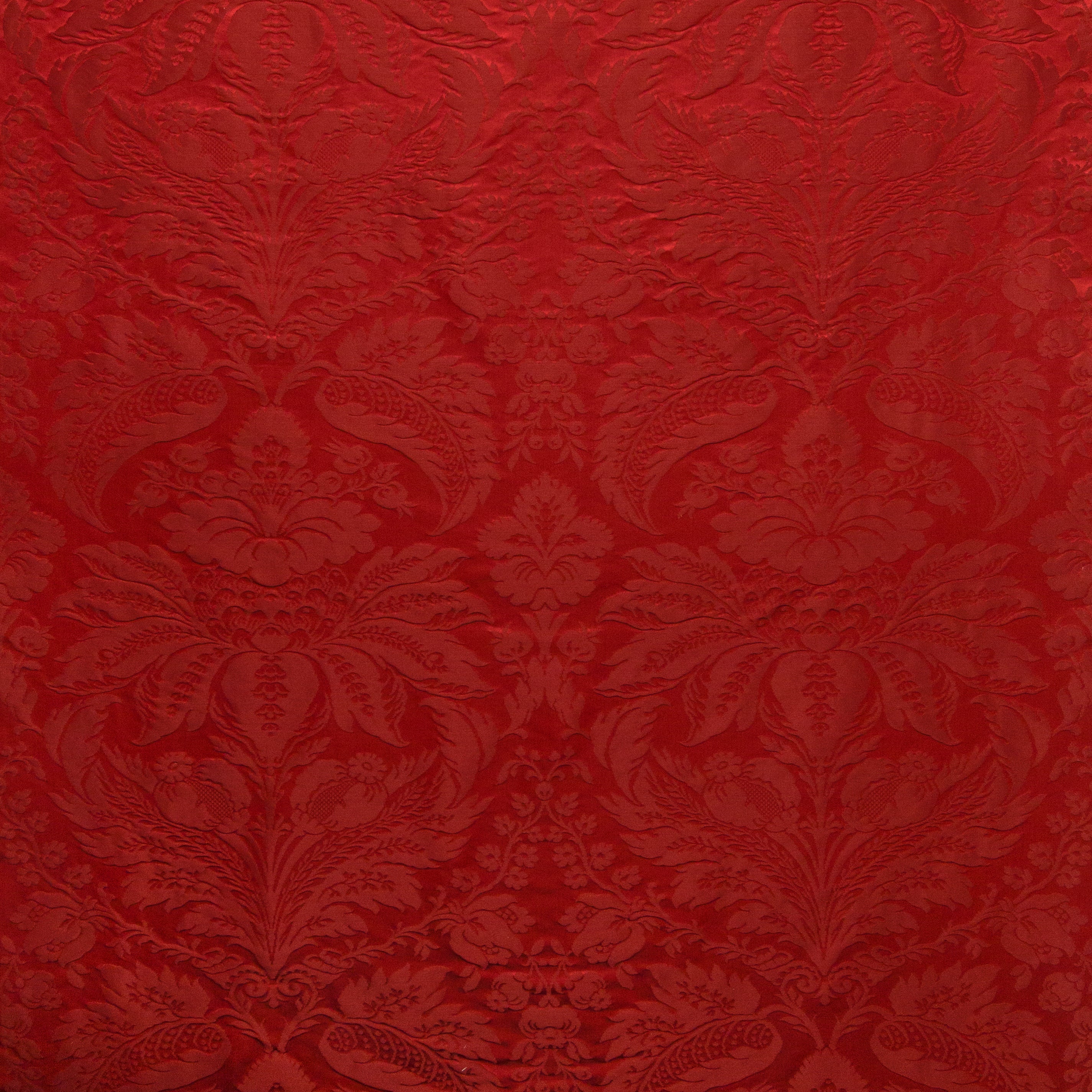Damask Pierre - Red - Brunschwig & Fils Fabric