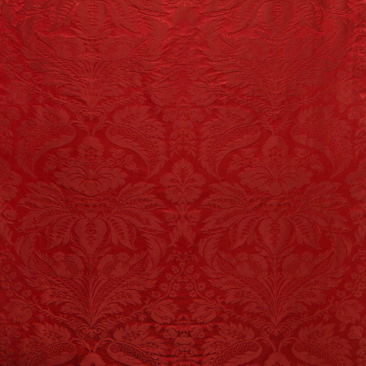 Damask Pierre - Red - BRUNSCHWIG & FILS Tela