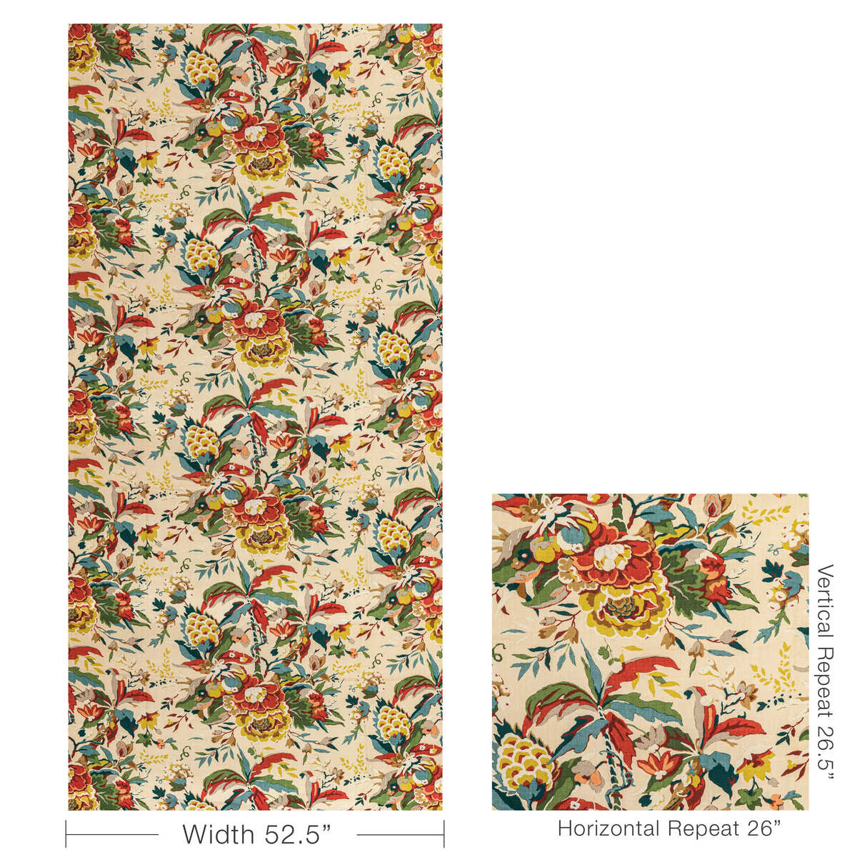 Horseshoe Bay - Sand/Multi - BRUNSCHWIG & FILS Fabric