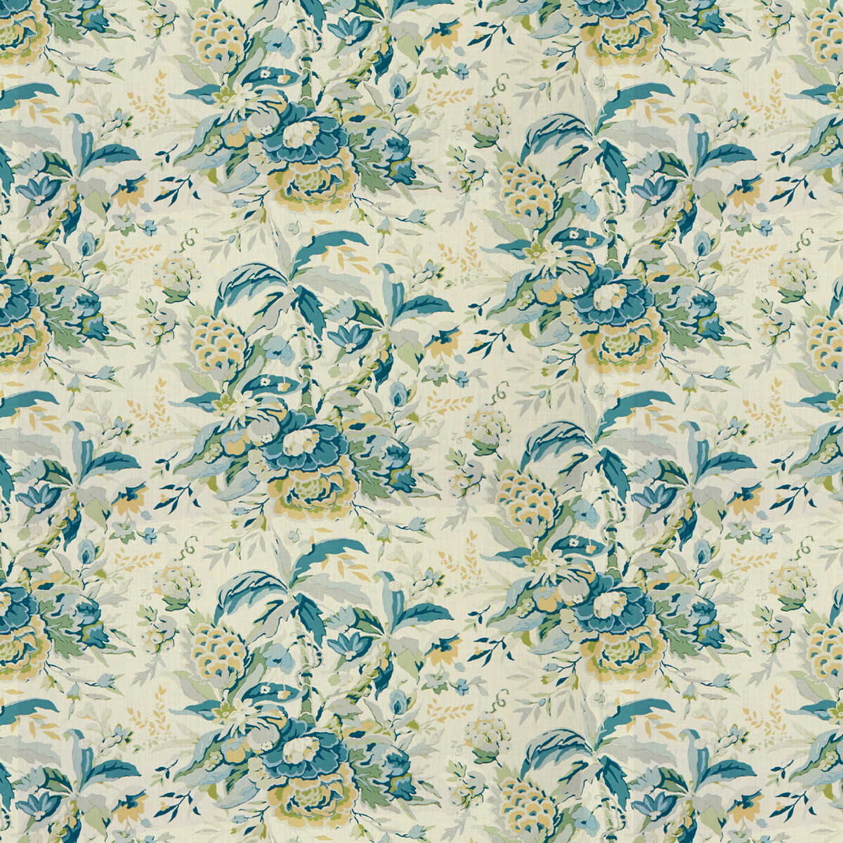 Horseshoe Bay - Aqua/Green - BRUNSCHWIG & FILS Fabric