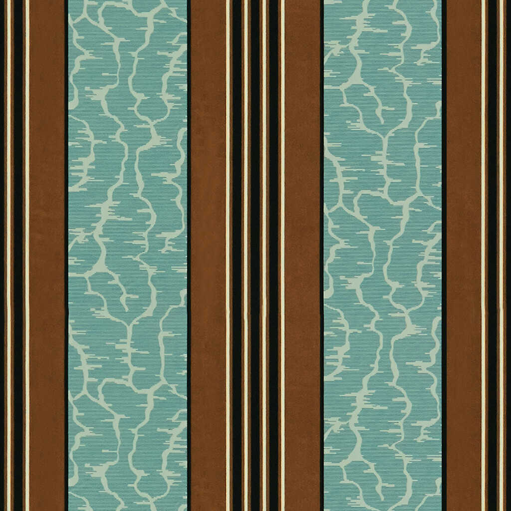 Castiglione - Turquoise - BRUNSCHWIG & FILS Tela