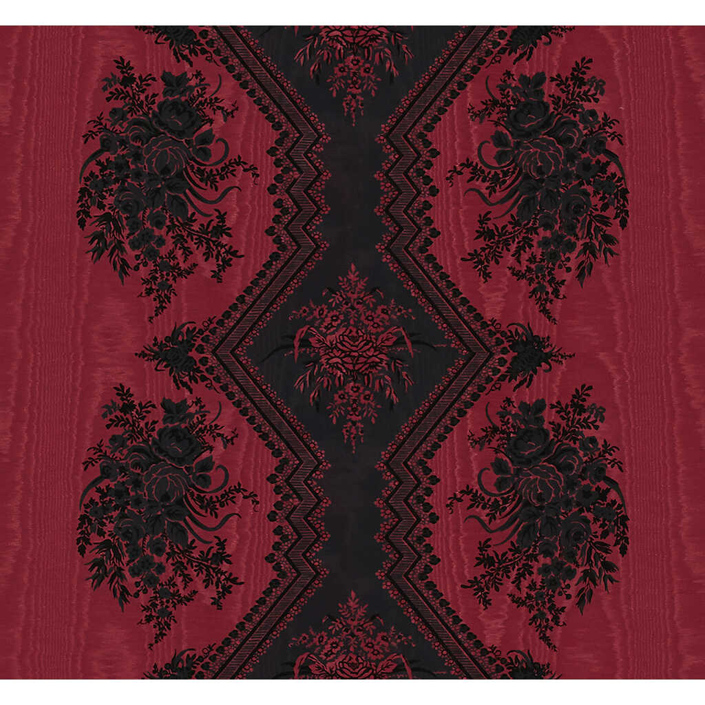 Coppelia Moire - Rouge - BRUNSCHWIG & FILS Fabric