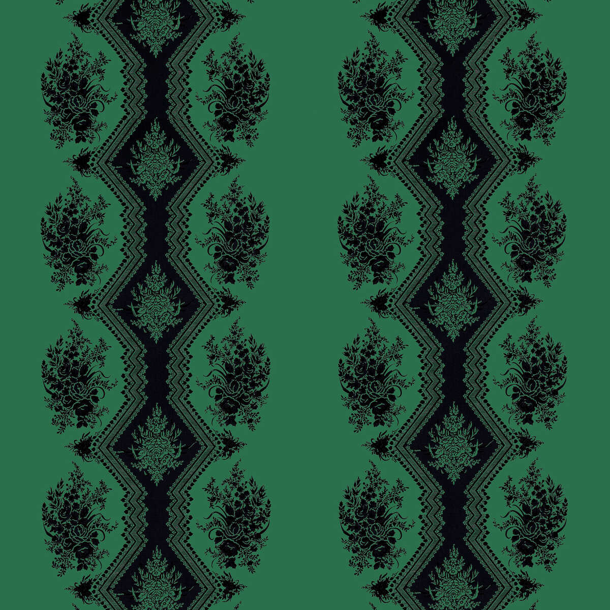 Coppelia Satin - Emerald - BRUNSCHWIG & FILS Tela
