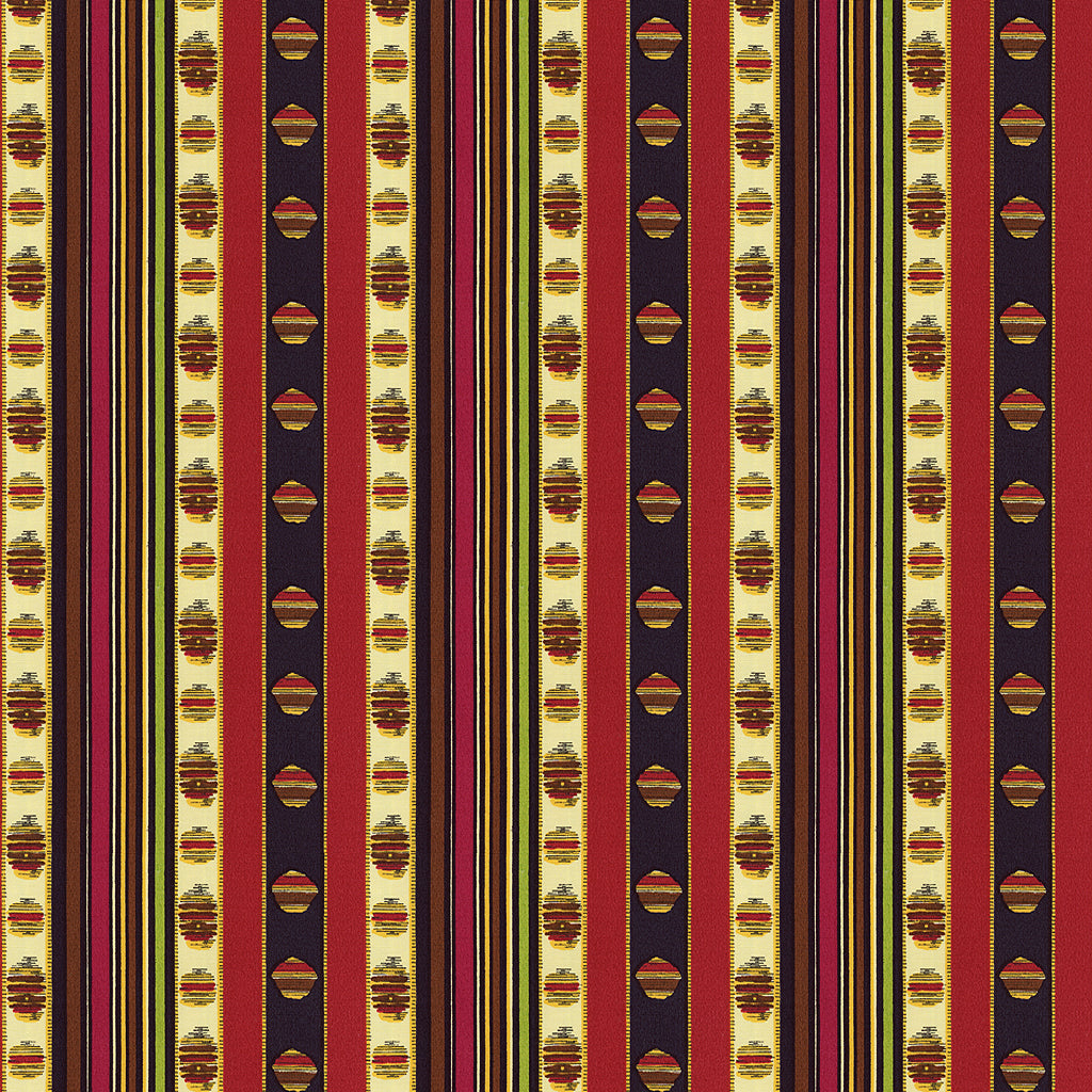 Rayure Moire - Rouge - Brunschwig & Fils Fabric