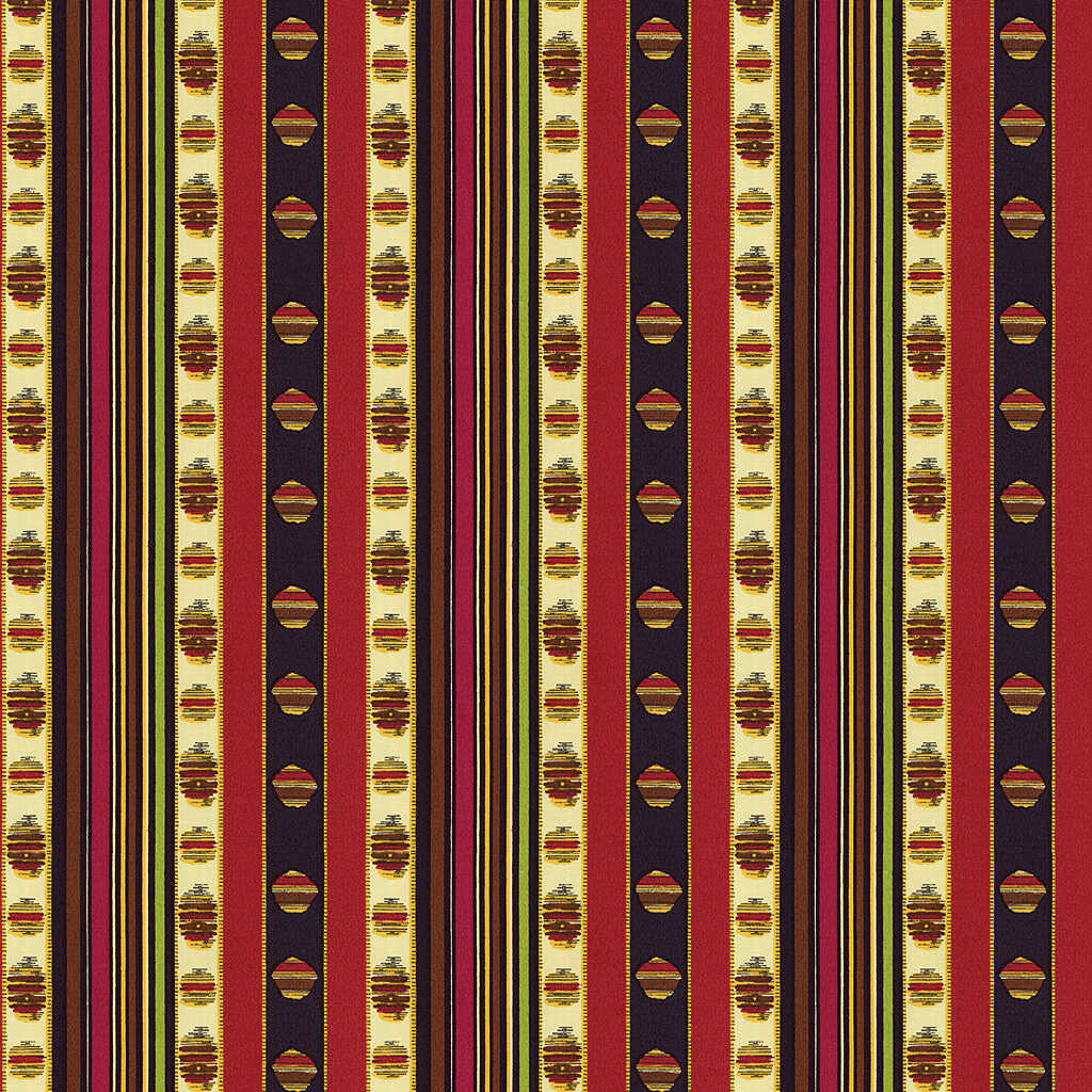 Rayure Moire - Rouge - BRUNSCHWIG & FILS Tela