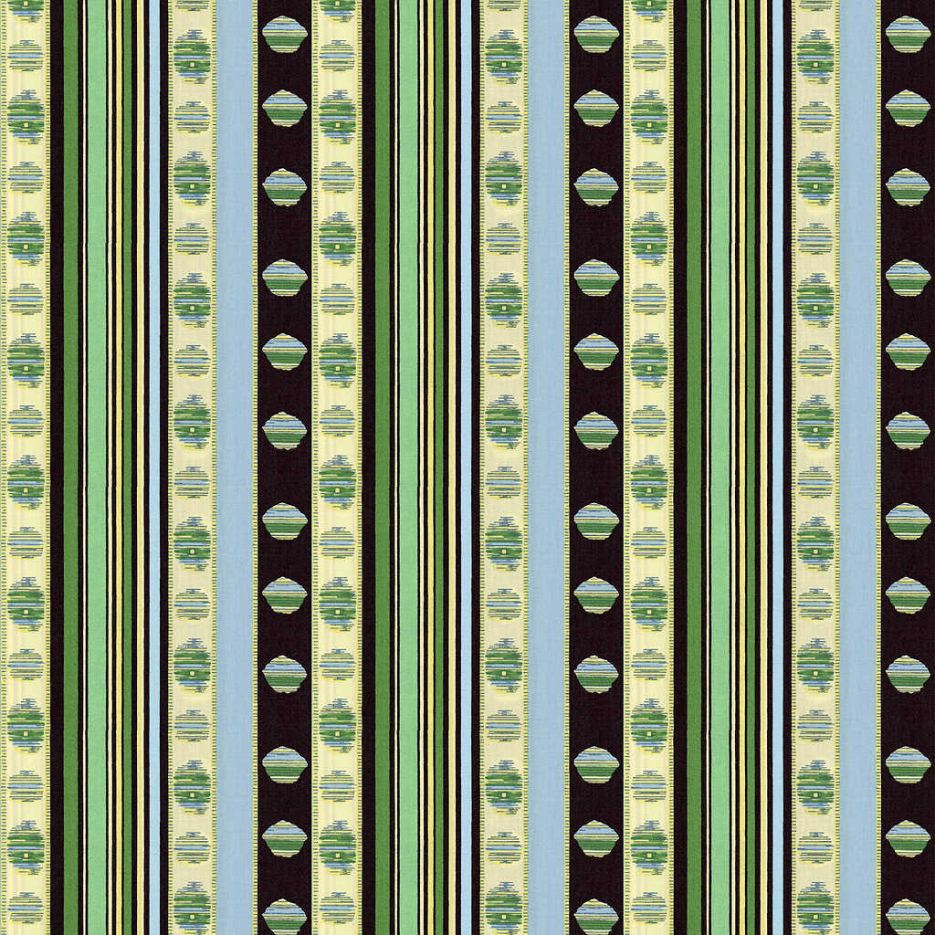 Rayure Percale - Vert - BRUNSCHWIG & FILS Tela