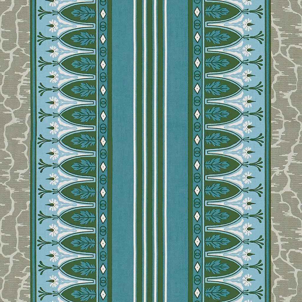 801516613110 Lola Montez Bleu Grey Brunschwig Fils Fabric - BRUNSCHWIG & FILS Fabric