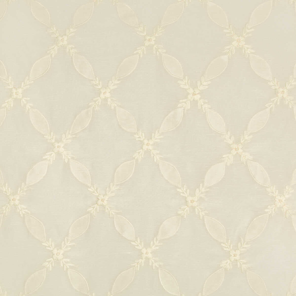 Oliveira Sheer - White - BRUNSCHWIG & FILS Tela