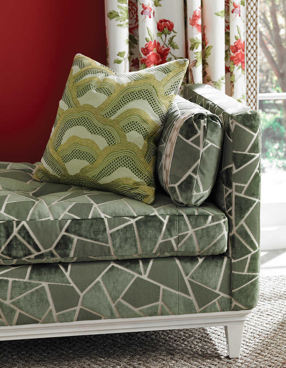 La Tortue Velvet - Green - BRUNSCHWIG & FILS Tela