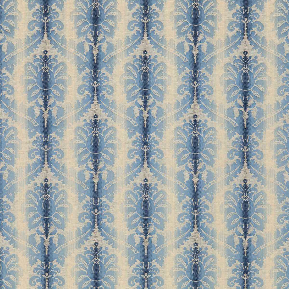 801810650 Poivre Damask Indigo Sky Brunschwig Fils Fabric - BRUNSCHWIG & FILS Fabric