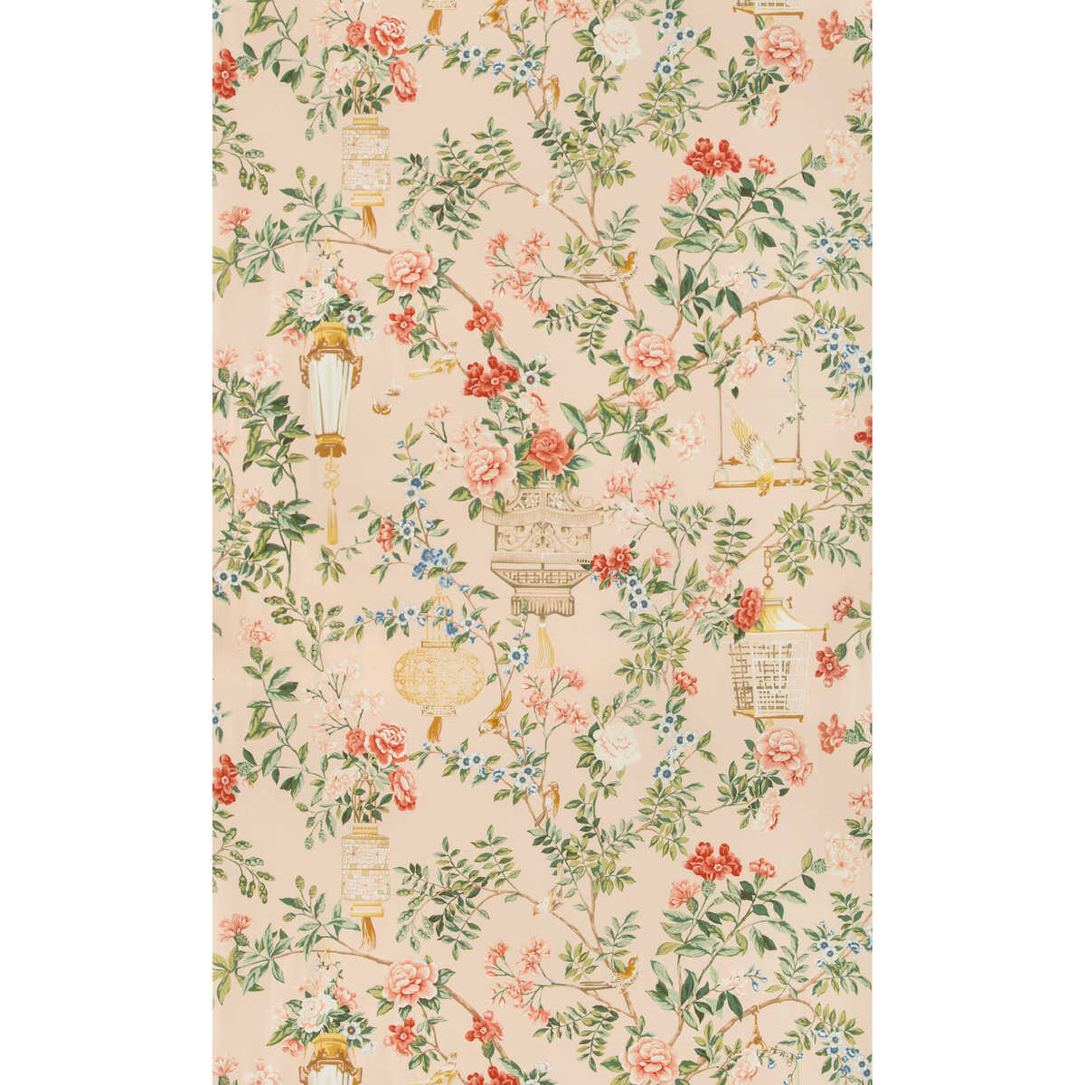 Jardin Fleuri Print - Petal - BRUNSCHWIG & FILS Tela