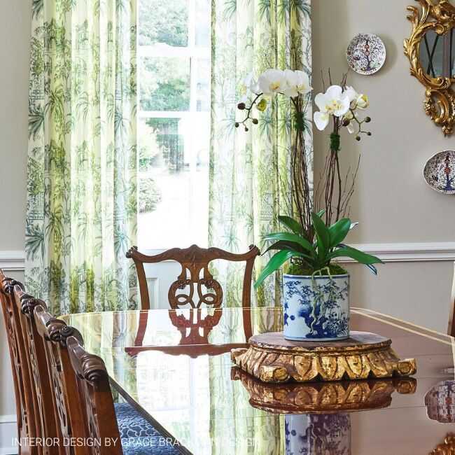 Tongli Print - Lagoon - BRUNSCHWIG & FILS Fabric