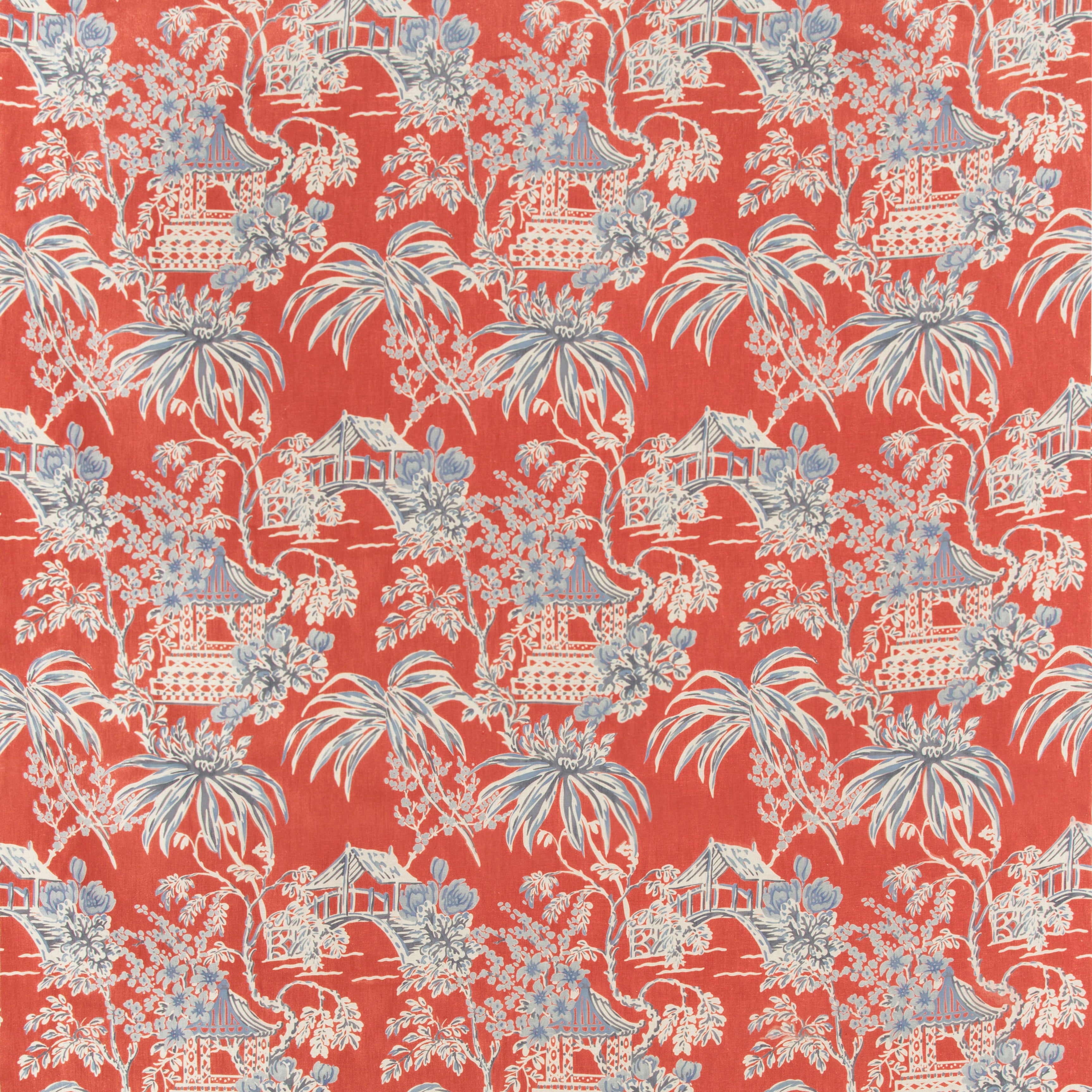 Tongli Print - Red - Brunschwig & Fils Fabric