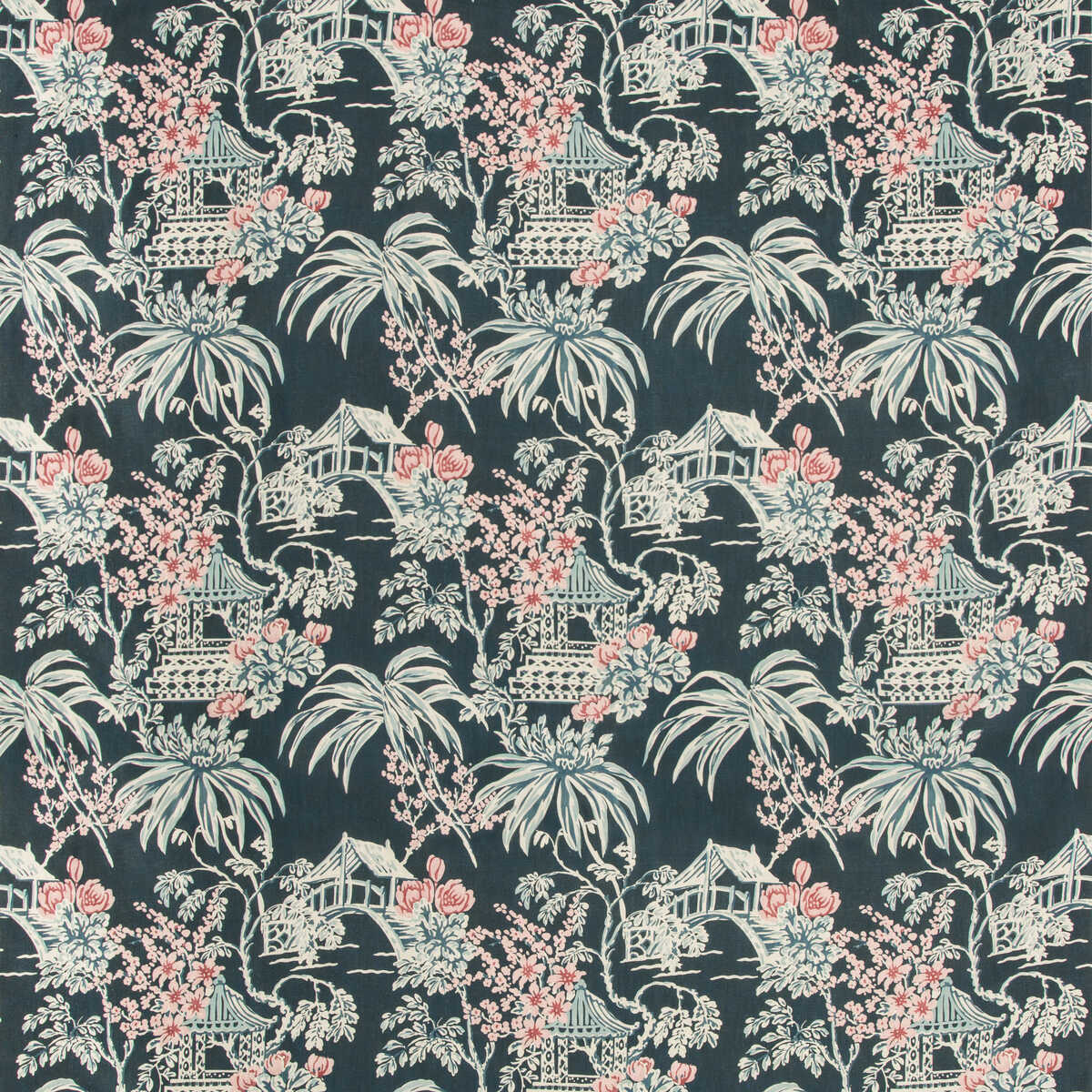Tongli Print - Midnight - BRUNSCHWIG & FILS Tela